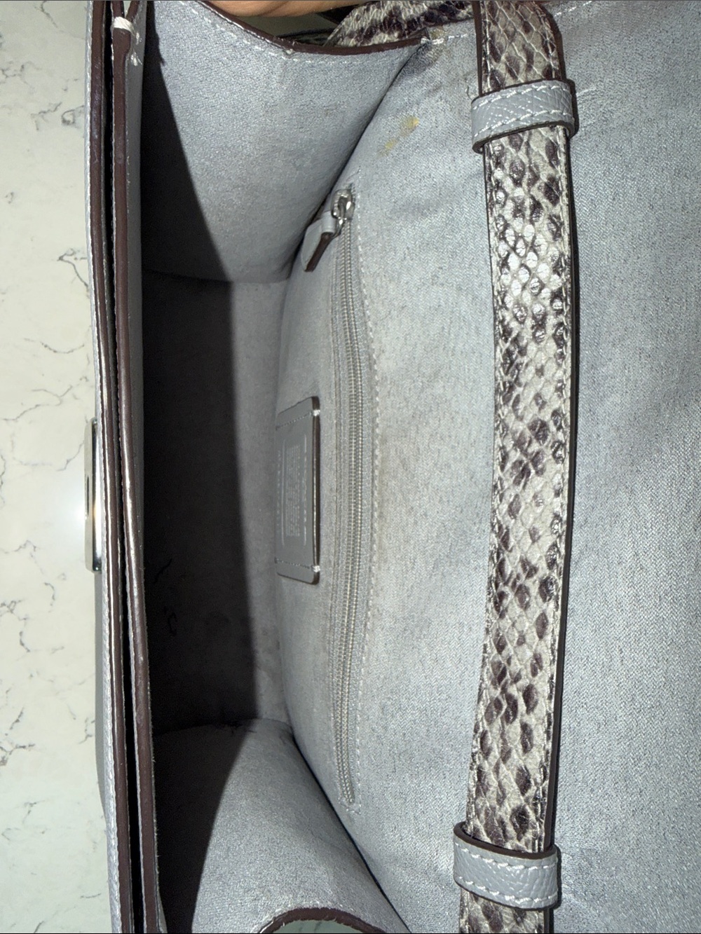 Vintage Coach New York Crossbody Gray - Picture 5 of 7